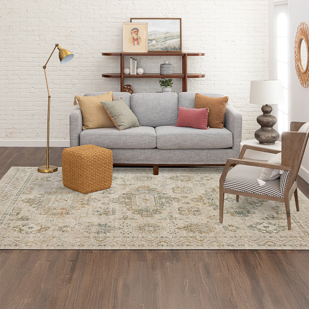 Mohawk Home Memento Area Rug, Lynette Ivory, 8’ x 10’