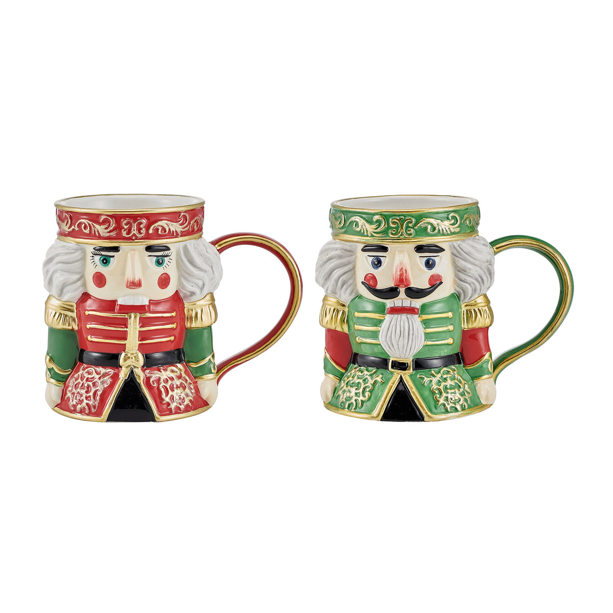 Fitz & Floyd Set of 4 Nutcracker Mugs