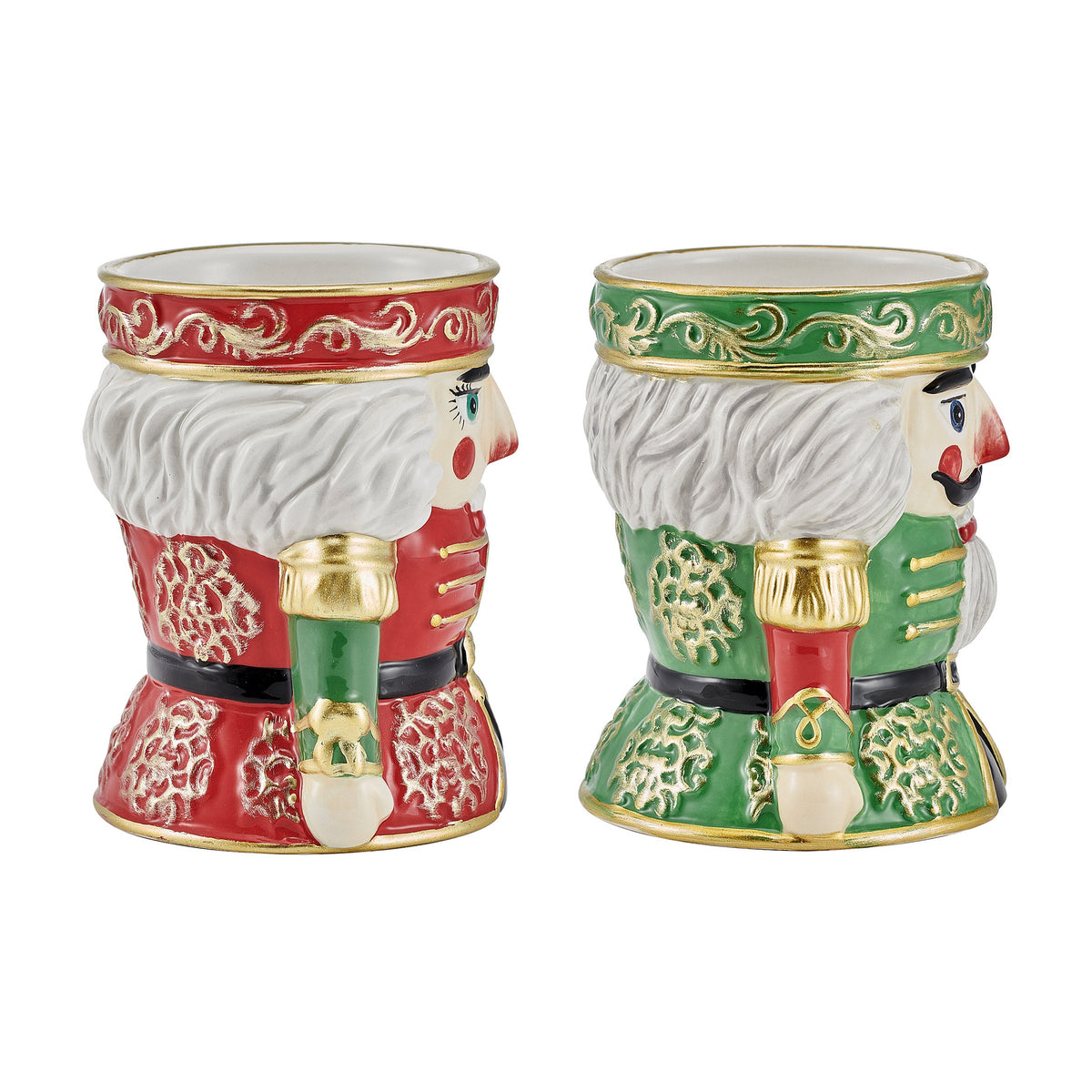 Fitz & Floyd Set of 4 Nutcracker Mugs