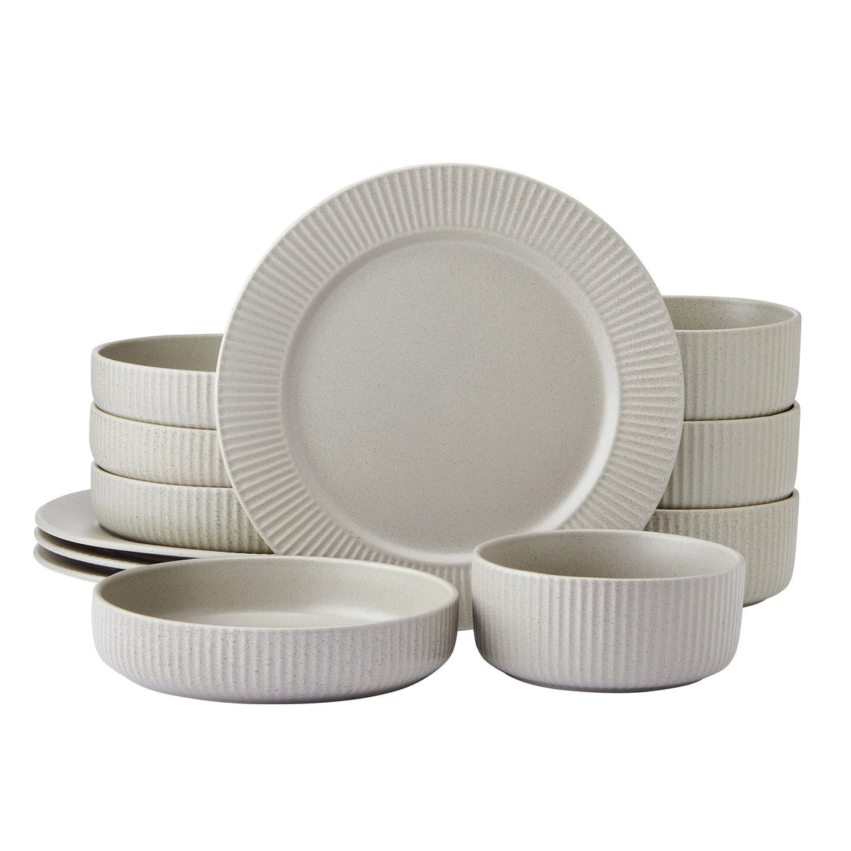 Pfaltzgraff Tranquility Cream Dinnerware Set, 12-piece