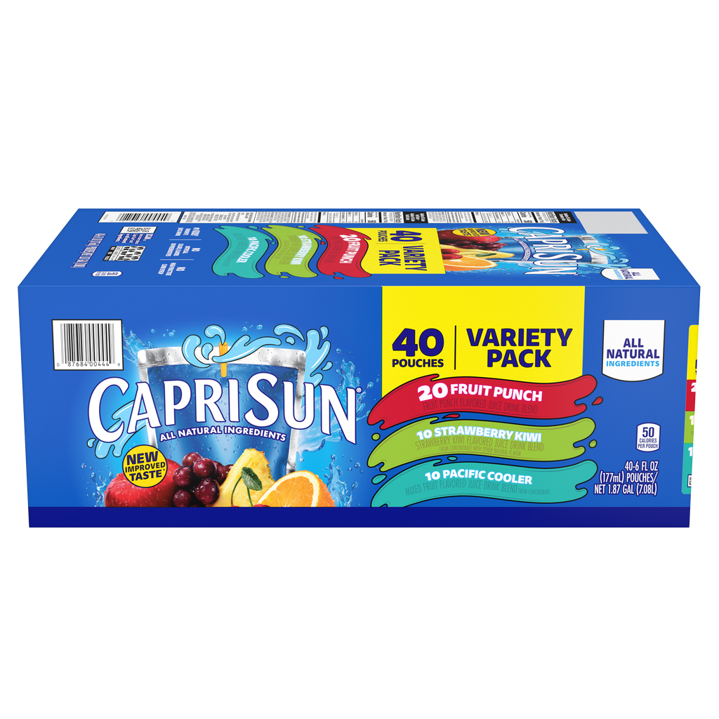 Capri Sun Juice Blend, Variety Pack, 6 fl oz, 40 ct
