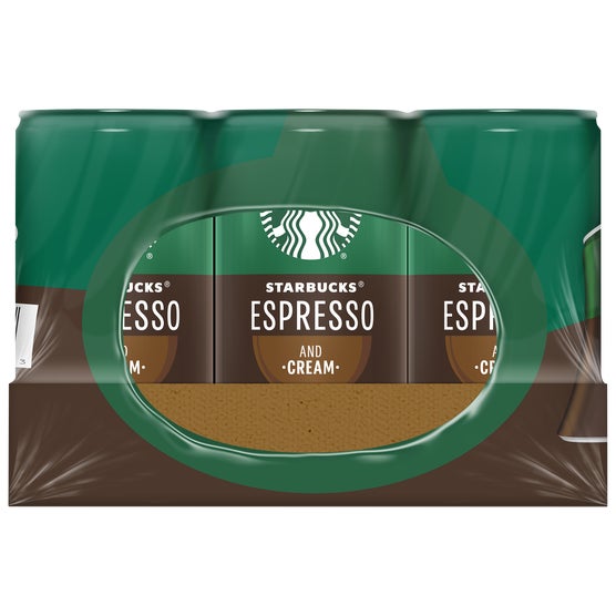 Starbucks Premium Espresso Beverage, Espresso and Cream, 6.5 fl oz, 12 ct