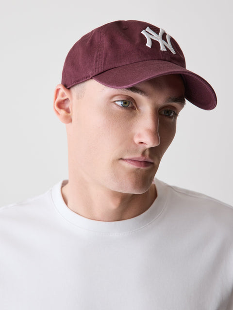 Burgundy Classic '47 Clean Up Cap - NY Yankees