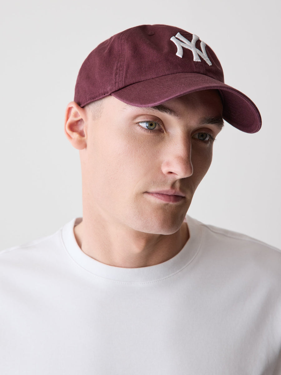Burgundy Classic '47 Clean Up Cap - NY Yankees
