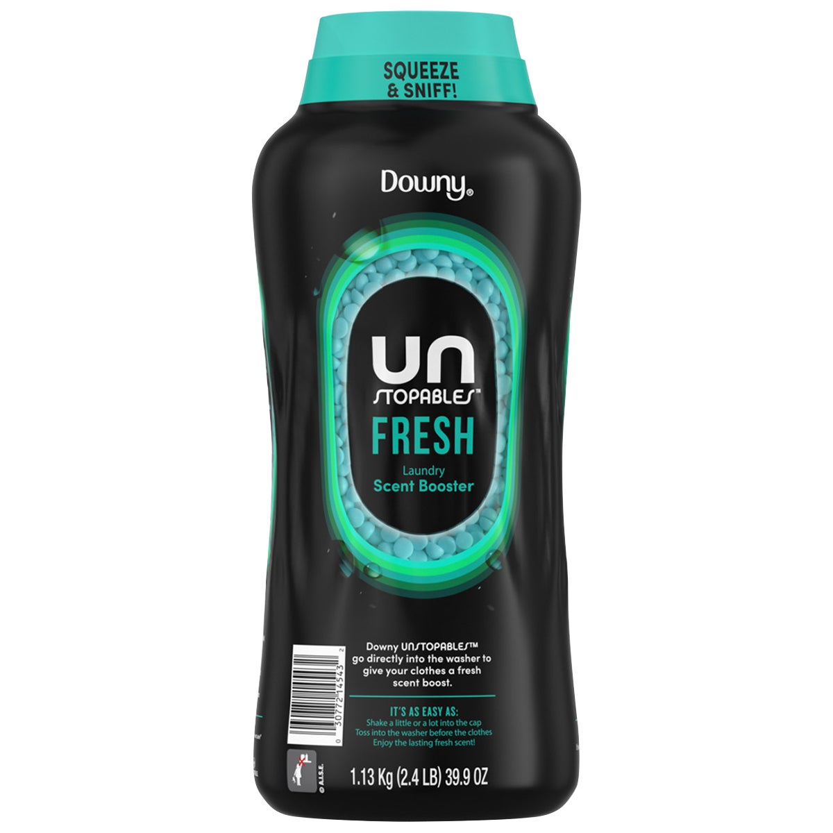 Downy Unstopables In-Wash Laundry Scent Booster Beads, HE Compatible, Fresh Scent, 39.9 oz