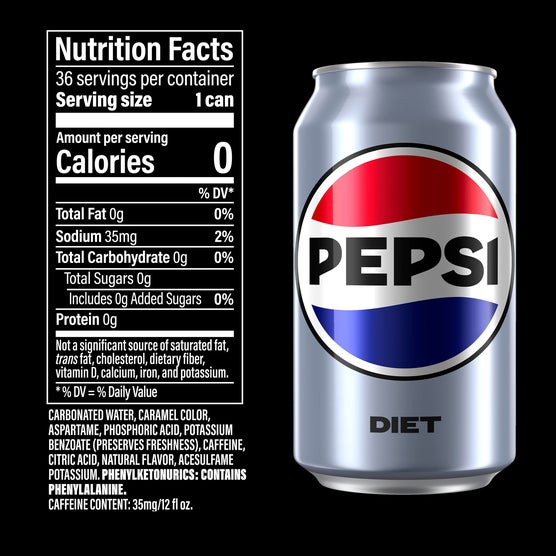 Diet Pepsi, 12 fl oz, 36 ct