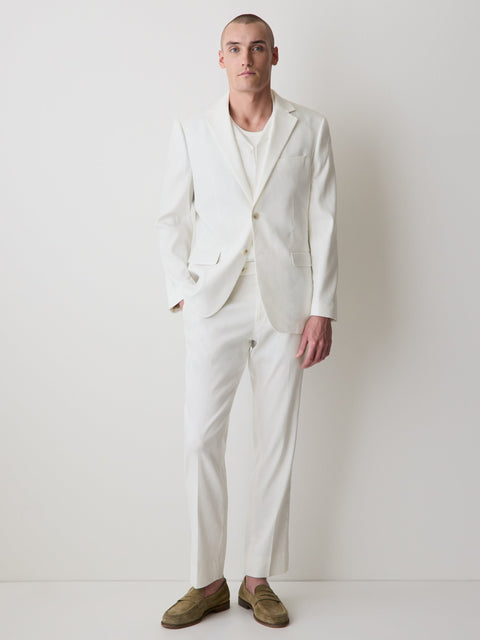 Tailored-Fit Linen Suit Blazer