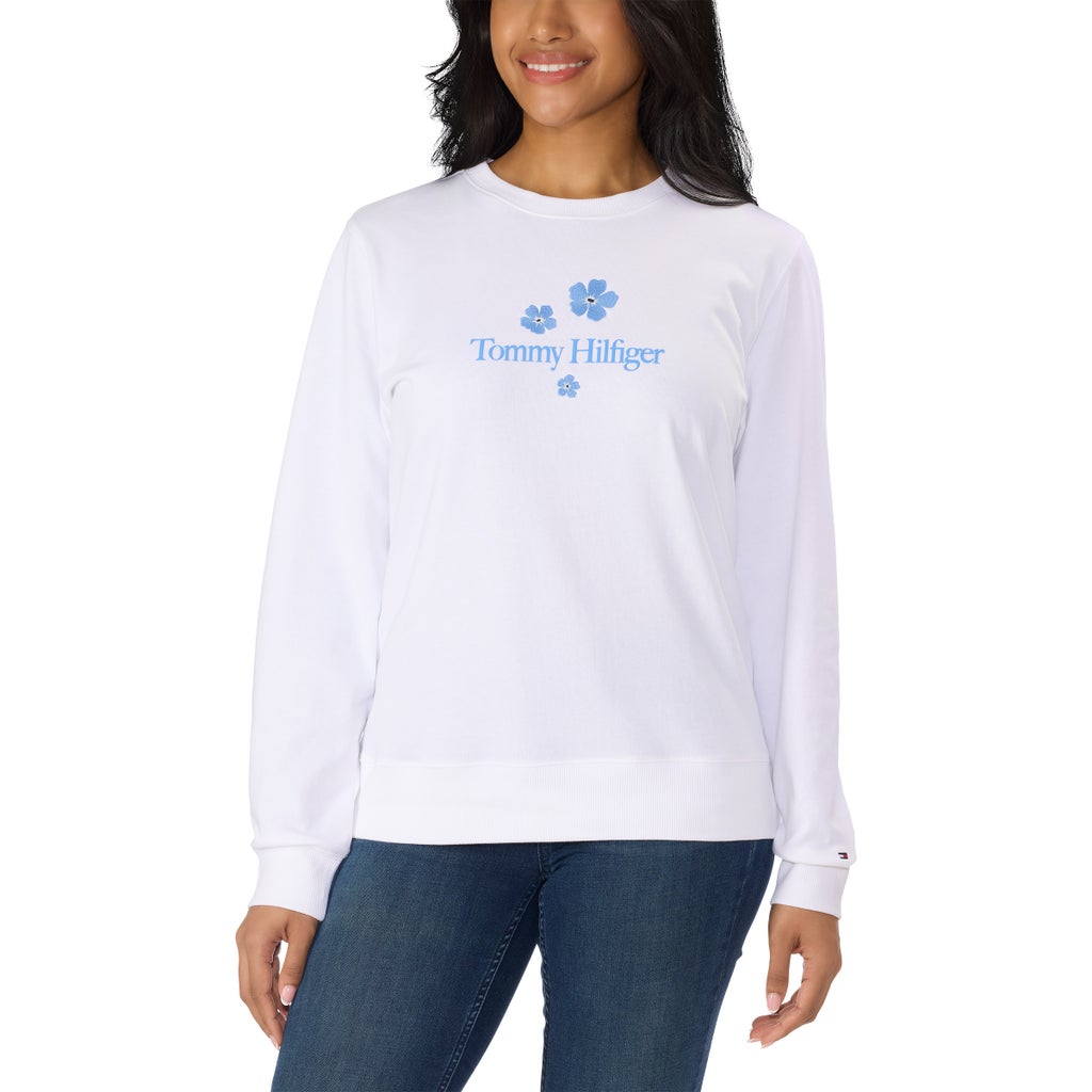 [color:white] Tommy Hilfiger Women's Crewneck - White - image 1