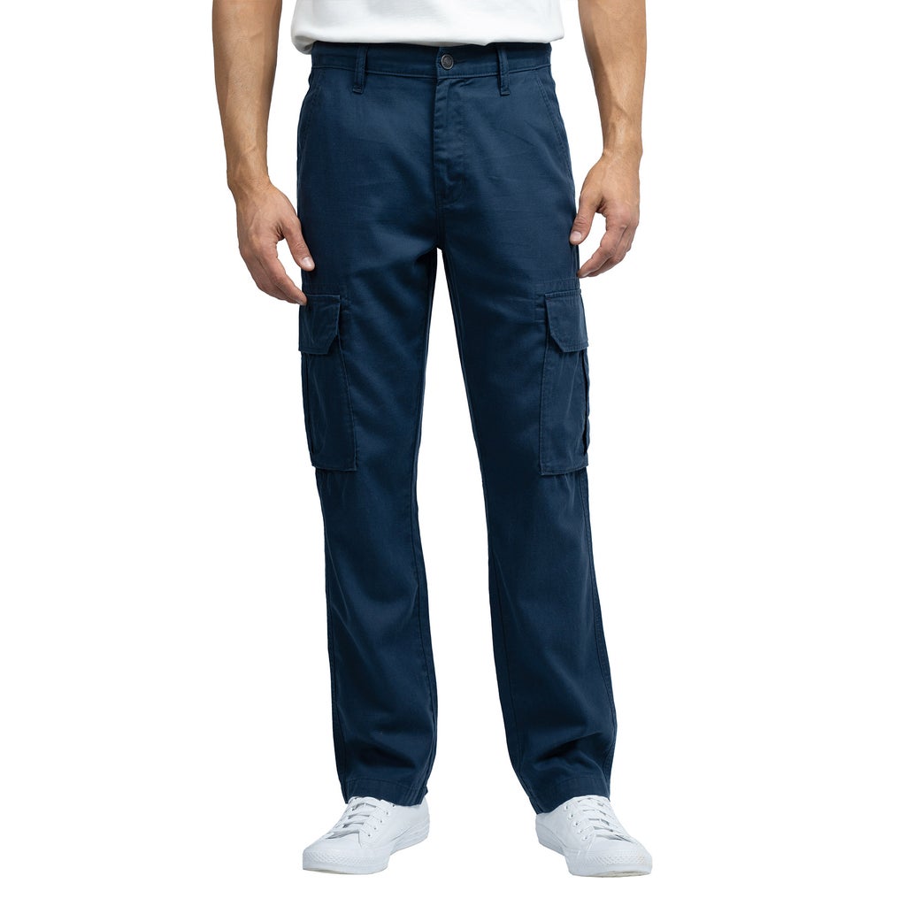[color:blue] Jachs Men's Linen Blend Cargo Pant - Blue - image 6