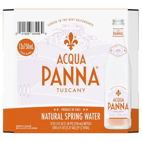 Acqua Panna Tuscany Natural Spring Water, 25.3 fl oz, 12 ct
