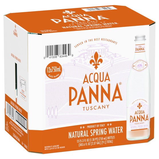 Acqua Panna Tuscany Natural Spring Water, 25.3 fl oz, 12 ct