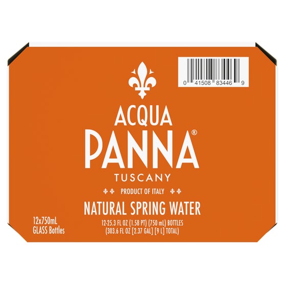 Acqua Panna Tuscany Natural Spring Water, 25.3 fl oz, 12 ct