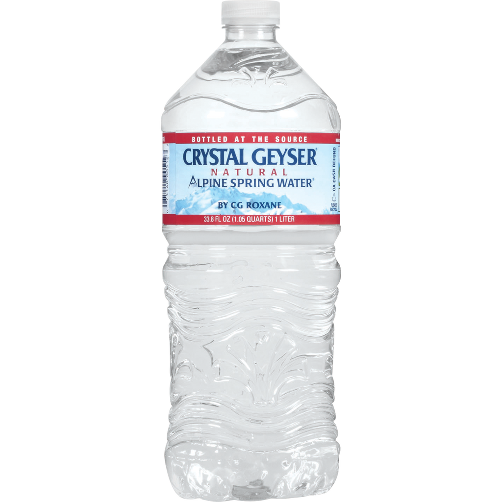 Crystal Geyser Alpine Spring Water, 1 Liter, 15 ct