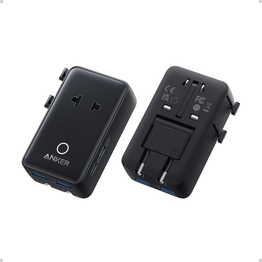 Anker Nano Travel Adapter (5-in-1, 20W, 1-Pack)