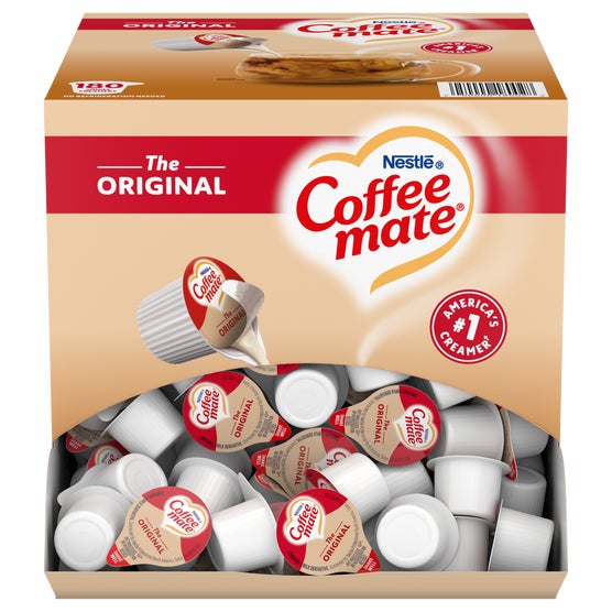 Coffee mate Liquid Coffee Creamer Singles, Non-Dairy, Original, 0.38 fl oz, 180 ct