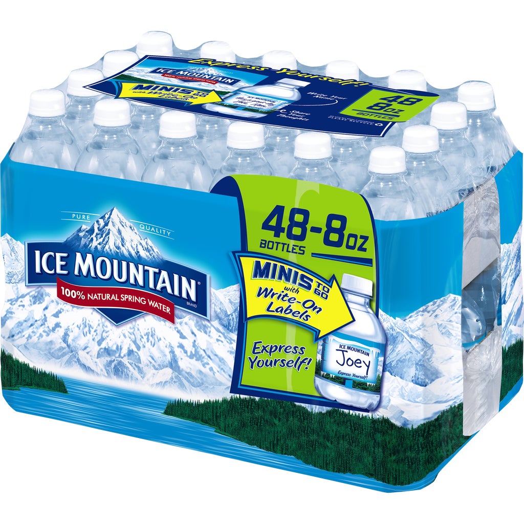 Ice Mountain Natural Spring Water, 8 fl oz, 48 ct