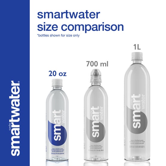 Glaceau Smartwater, 20 fl oz, 24 ct