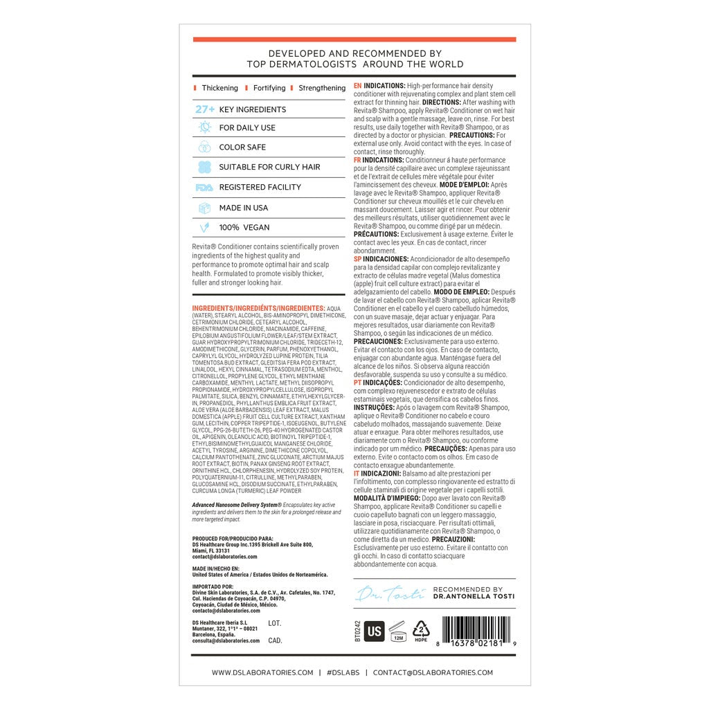 DS Laboratories Revita Hair Stimulating Conditioner (Anti-Hair Loss & Anti-Thinning), 31.3 fl oz - product image