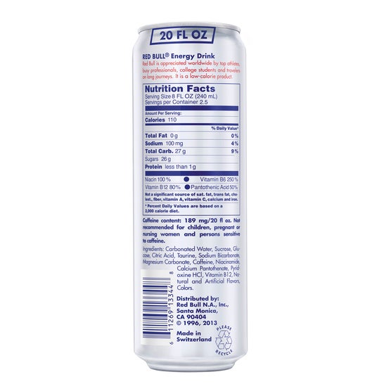 Red Bull Energy Drink, 20 fl oz, 12 ct