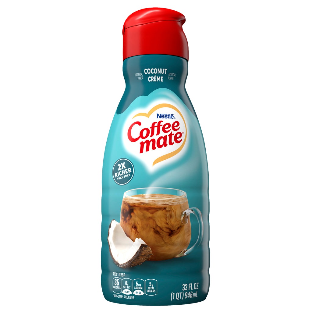 Coffee mate Liquid Coffee Creamer, Non-Dairy, Coconut Cream, 32 fl oz