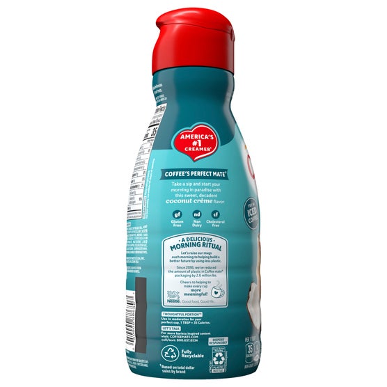 Coffee mate Liquid Coffee Creamer, Non-Dairy, Coconut Cream, 32 fl oz