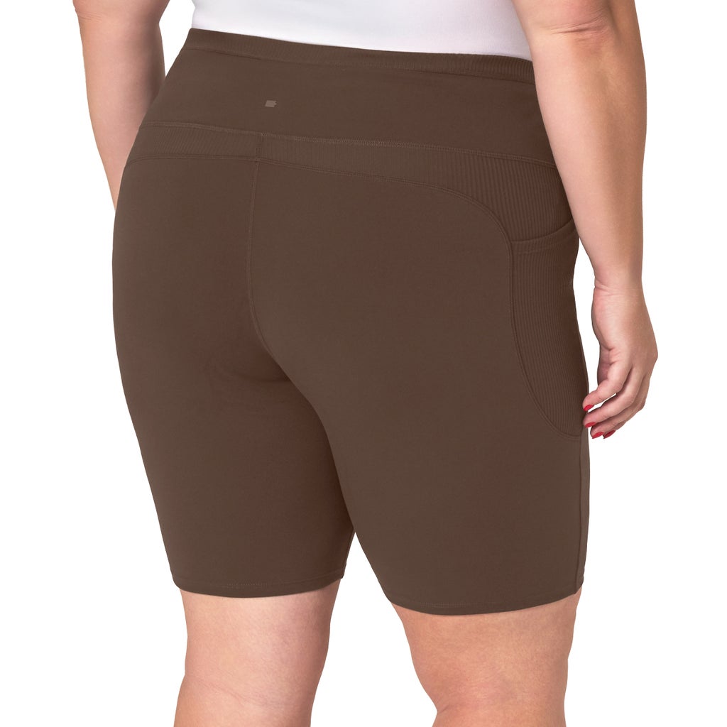 [color:brown] Mondetta Women's Bike Short - Brown - image 7