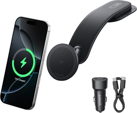 Anker Nano Magnetic Wireless Car Charger (360° Adjustable, 15W)