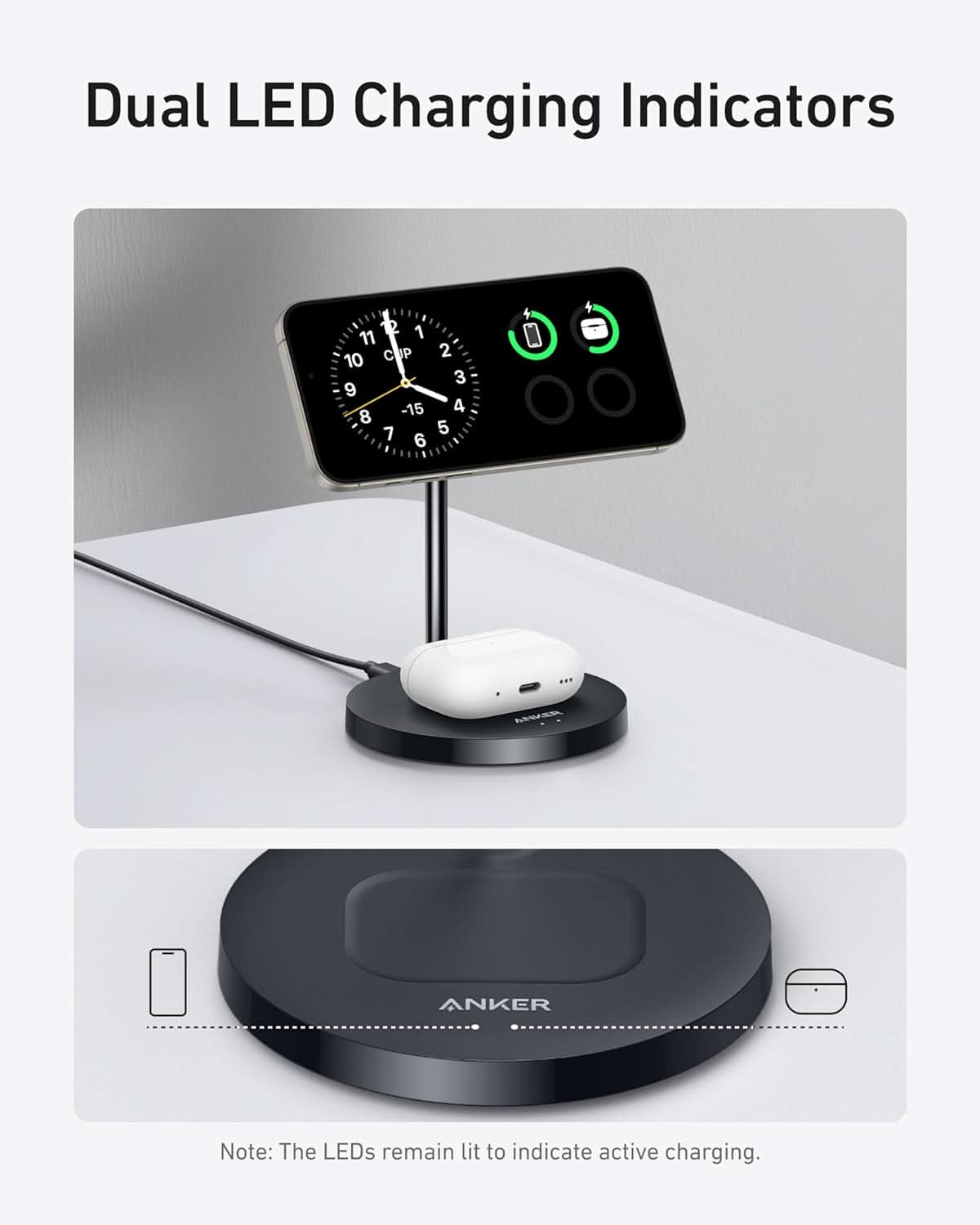 Anker MagSafe  iPhone 16 Wireless Charger (40W USB-C Adapter Included)