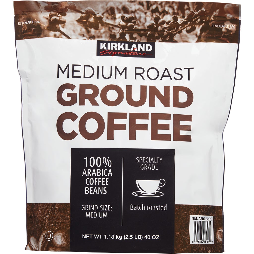 Kirkland Signature Ground Coffee, Medium Roast, 2.5 lbs