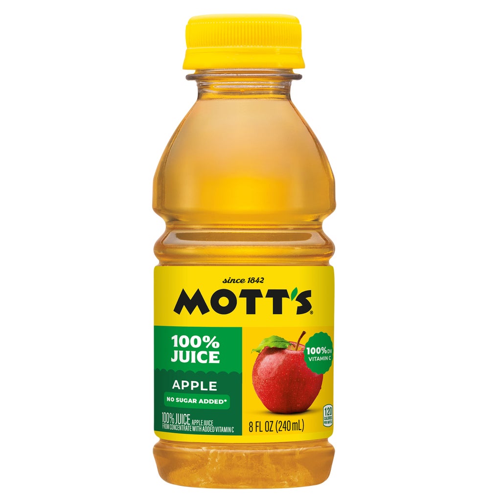Mott's 100% Apple Juice, 8 fl oz, 24 ct