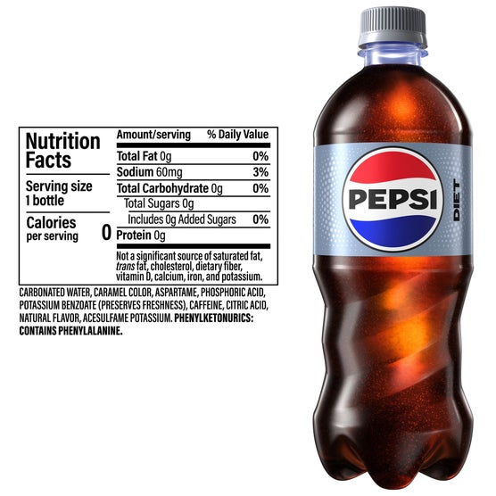 Diet Pepsi, 20 fl oz, 24 ct