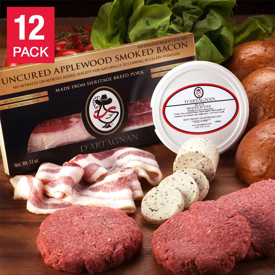 D'Artagnan Extreme American Wagyu Burger Lovers Bundle 12 Total Packs, 6 Lbs. Total