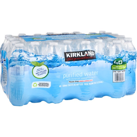 Kirkland Signature Purified Drinking Water, 16.9 fl oz, 40 ct