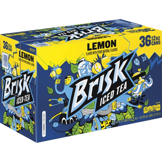 Brisk Iced Tea, Lemon, 12 fl oz, 36 ct