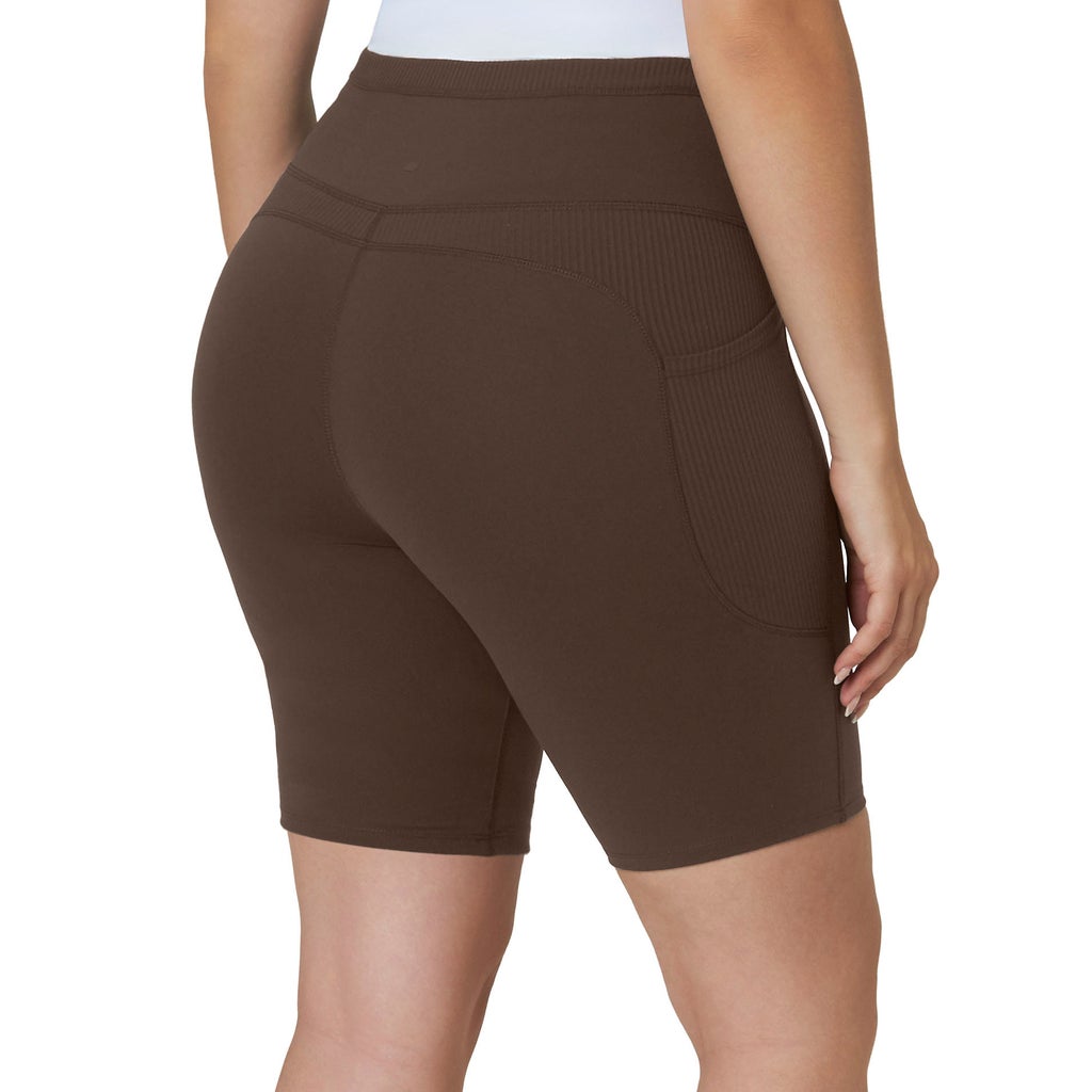 [color:brown] Mondetta Women's Bike Short - Brown - image 5