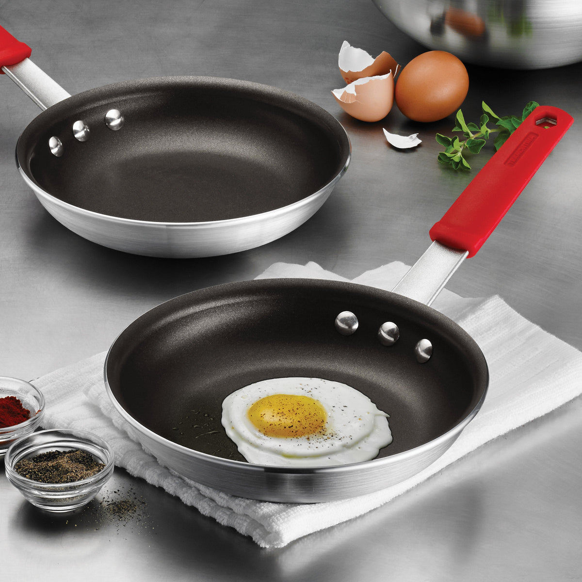 Tramontina Professional 8" Restaurant Fry Pan, Nonstick Aluminum, 2-pack