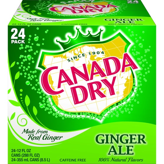 Canada Dry Ginger Ale, 12 fl oz, 24 ct