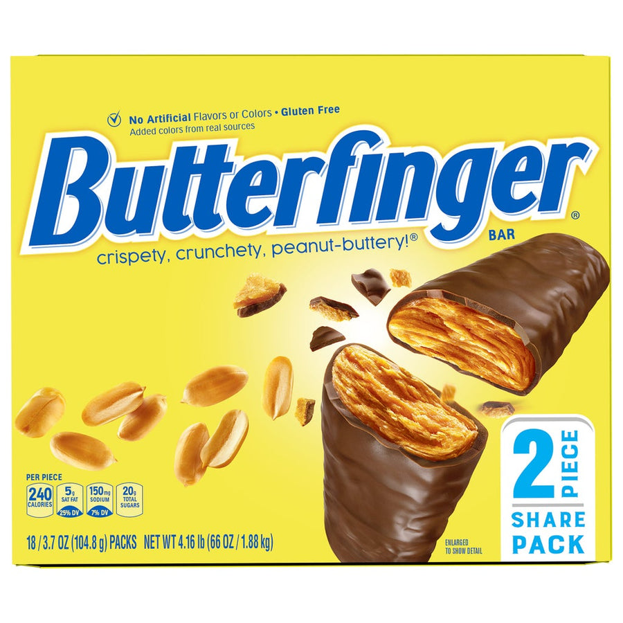 Butterfinger, Share Size  Pack, 3.7 oz, 18-count