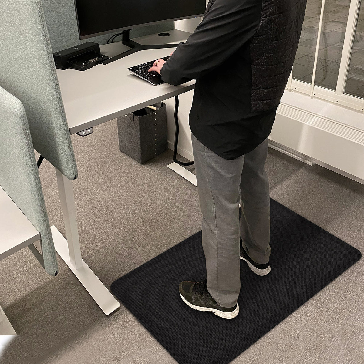 Apache Standing Desk Mat, 24" x 36", Black - image 3