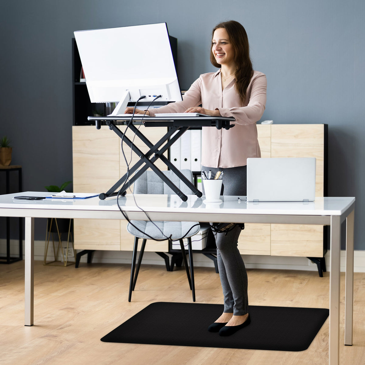 Apache Standing Desk Mat, 24" x 36", Black - image 4