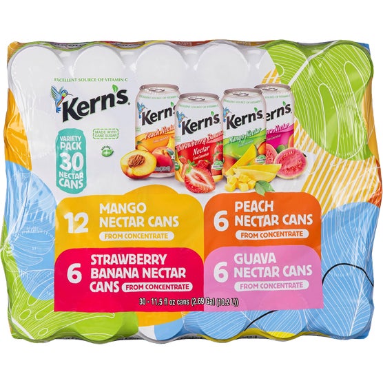 Kern's Nectar, Variety Pack, 11.5 fl oz, 30 ct