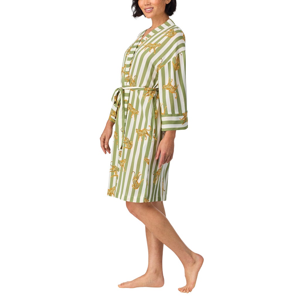 [color:white] Room Service Women's Woven Robe - White - image 3