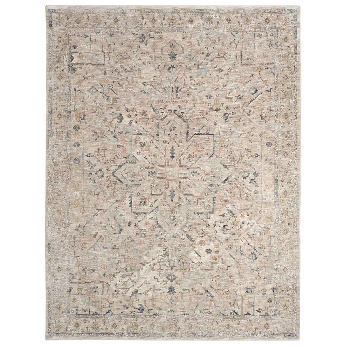 Nourison Antiqua Area Rug, Rosette 7'10” x 10'2”