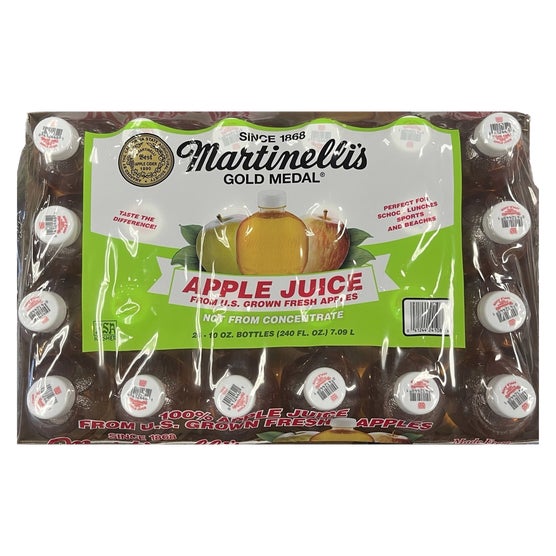 Martinelli's 100% Apple Juice, 10 fl oz PET Bottle, 24 ct