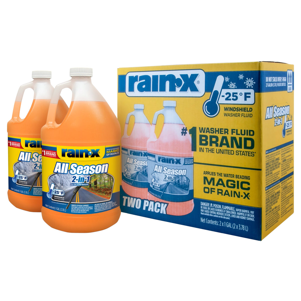 Rain-X Windshield Washer Fluid, 1 Gallon, 2 ct - image 2