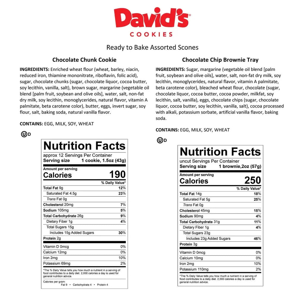 Davids Cookies Brownie And Cookie Combo Pack