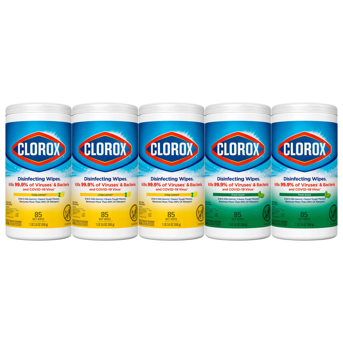 Clorox Disinfecting Wipes, Variety Pack, 425 Wipes - image 2