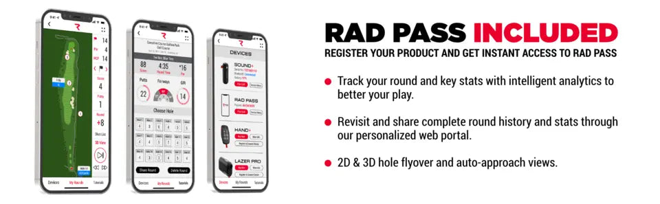 Rad Golf GPS Watch and Bluetooth Speaker Ultimate Golf Bundle - image 38