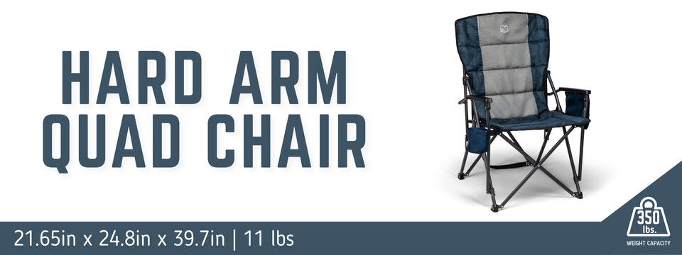Timber Ridge Padded Folding Quad Chair with Side Organizer - image 24