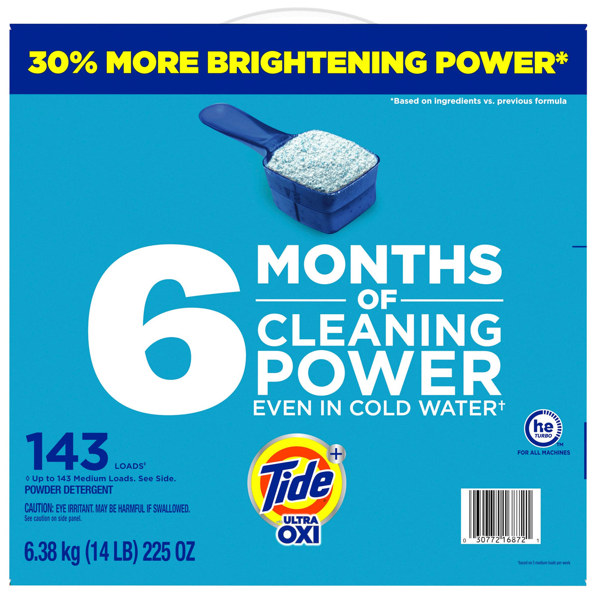 Tide Powder Laundry Detergent with Ultra OXI, HE Compatible, Original Scent, 143 Loads, 14 lbs - image 2